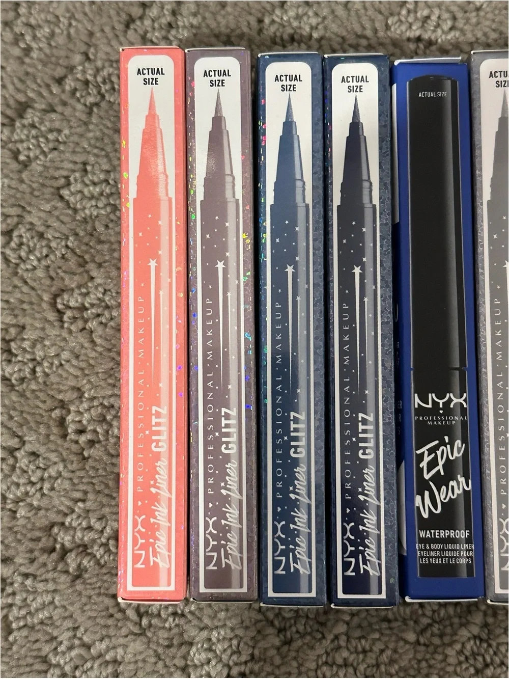 BRAND NEW NYX Makeup Epic Ink Liner Glitz Collection + Epic Wear Sapphire Bundle